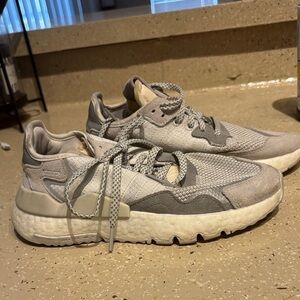 adidas Gray and White Women's Sneakers